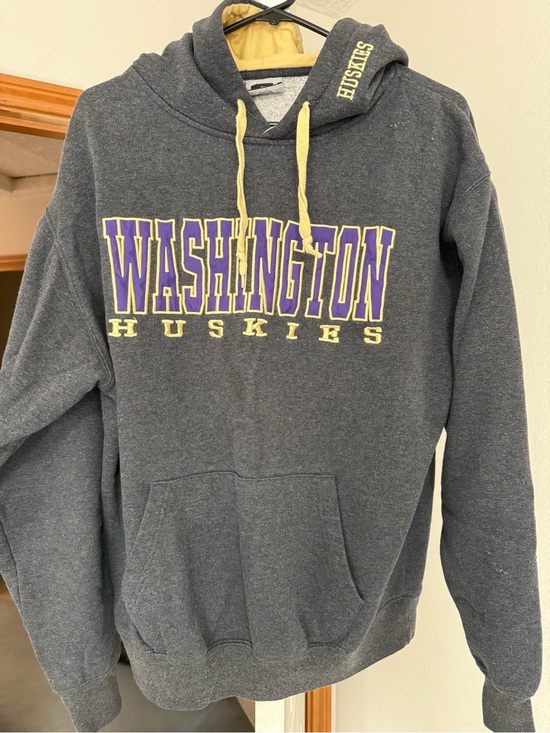 STARTER Sweaters - Vintage Grey and purple University of Washington hoodie #Huskies